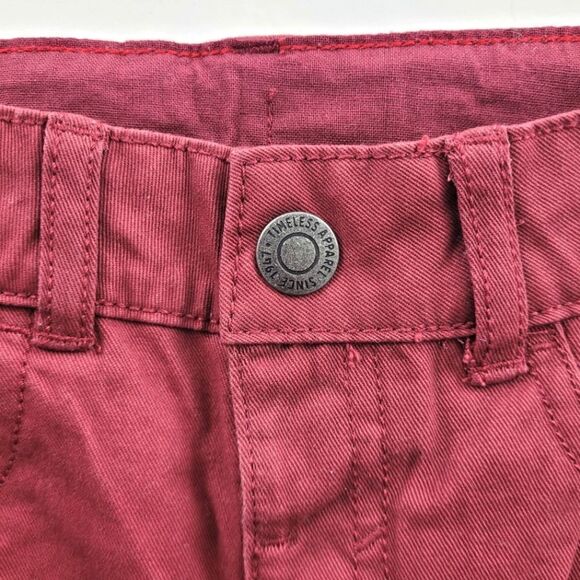 H&M boys size 6 maroon khakis - Picture 2 of 4